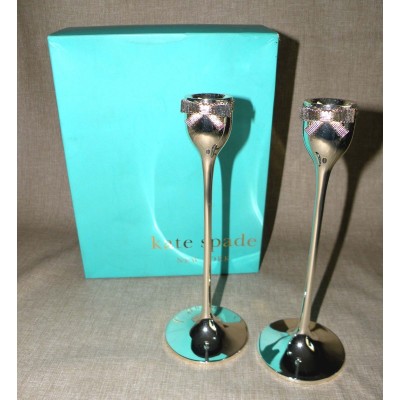 Kate Spade New York Candle Holders, Set of 2 Grace Avenue Candlesticks 882864308986  302843724709